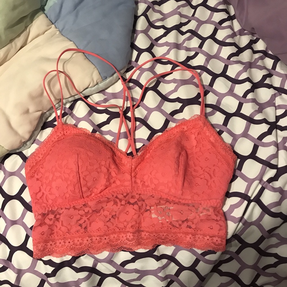 pink bralette